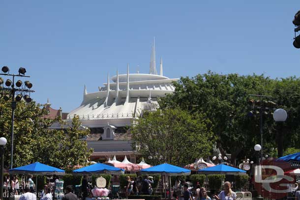 Space Mountain from Main Street.