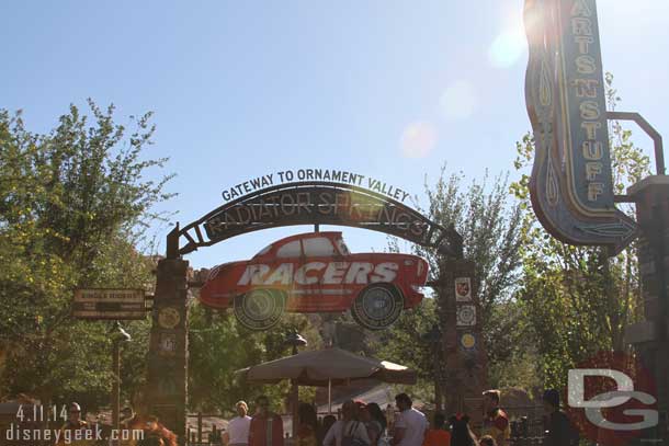 Only a 60 minute wait for the Racers this afternoon.