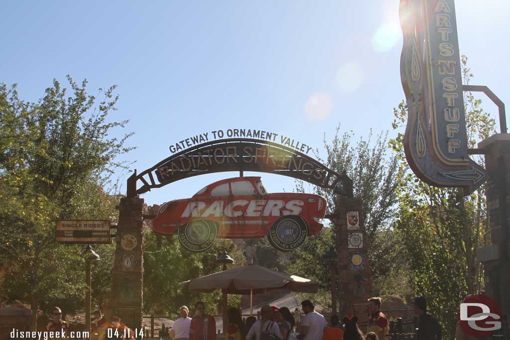 Only a 60 minute wait for the Racers this afternoon.