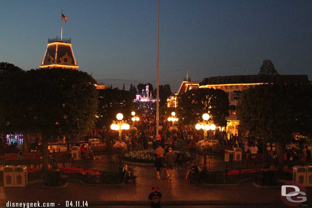 A look at Main Street from the train station.