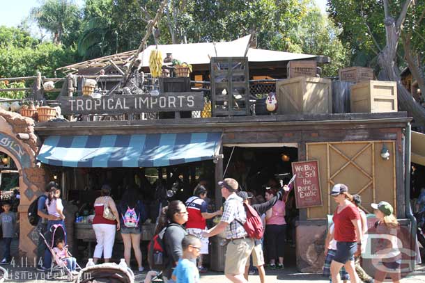 Dale in Adventureland above the Tropical Imports store.