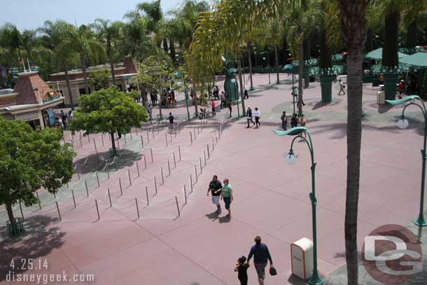 I took the Monorail into the park.  No real line at the Ticket booths.