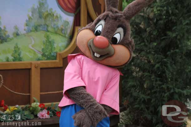 Brer Rabbit was out for pictures.