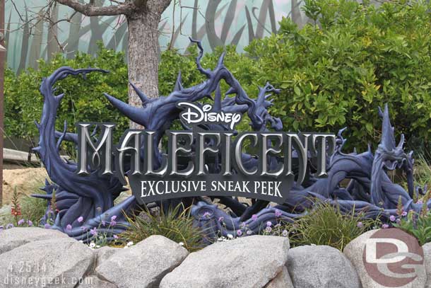 The Maleficent sign.