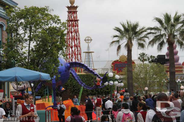 The Pixar Play Parade was passing by as I arrived at Paradise Pier.