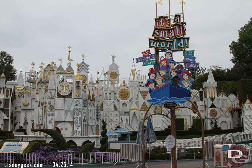 Small World is closed again as work continues on the safety retrofitting inside.