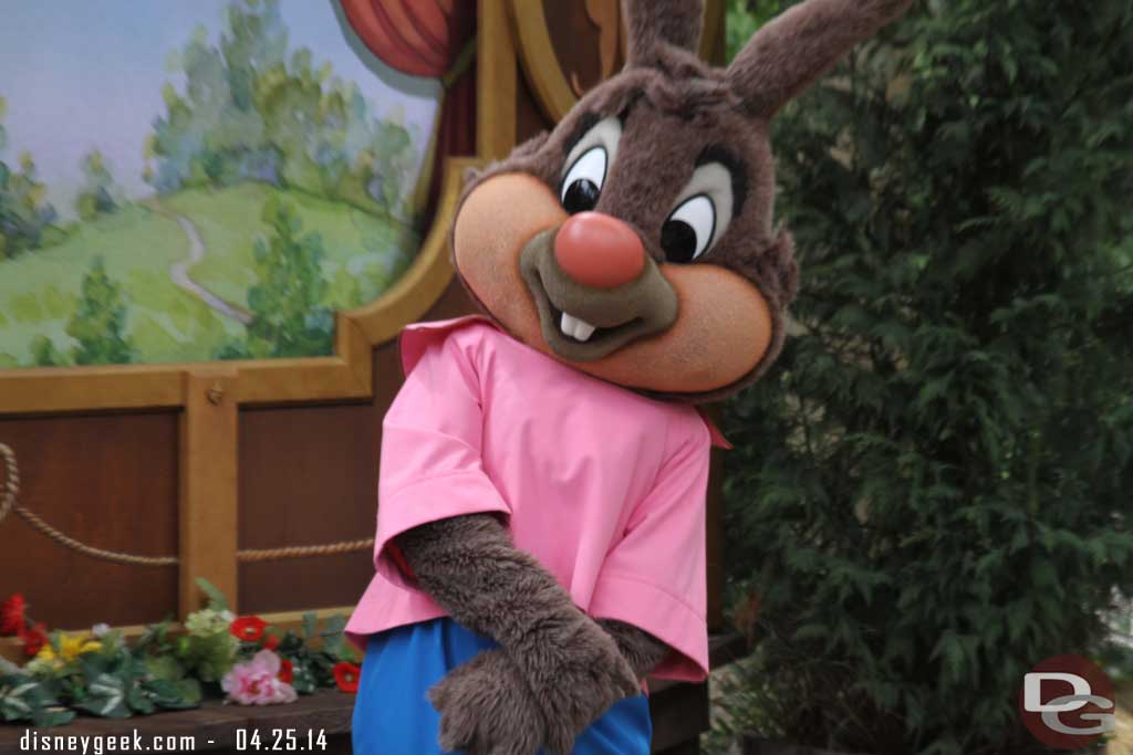 Brer Rabbit was out for pictures.