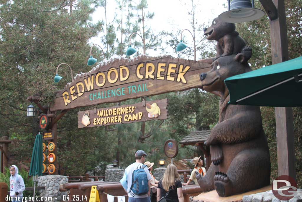 Redwood Creek has finally reopened.  Well most of it has reopened.  