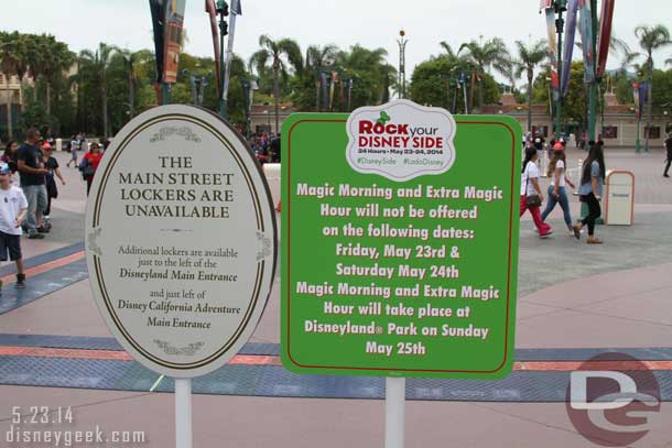 Since the park opened at 6am today no early morning and due to the closing at 6am tomorrow no early morning then either.