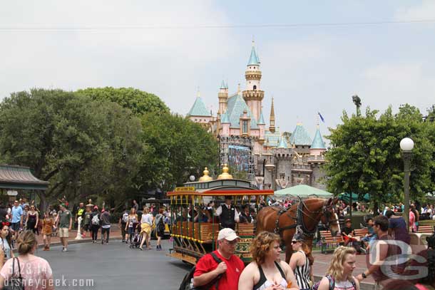 Main Street transportation was in full swing with a full compliment of trolleys, carts, and buses in operation most of the afternoon.