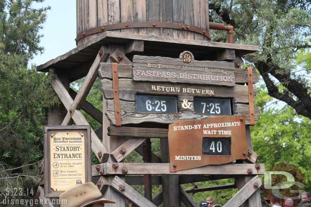 Walking by Big Thunder.