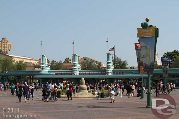 Time to head over to Disney California Adventure.