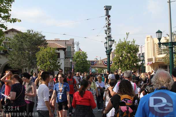 Making my way to Buena Vista Street.  A lot of guests moving about.