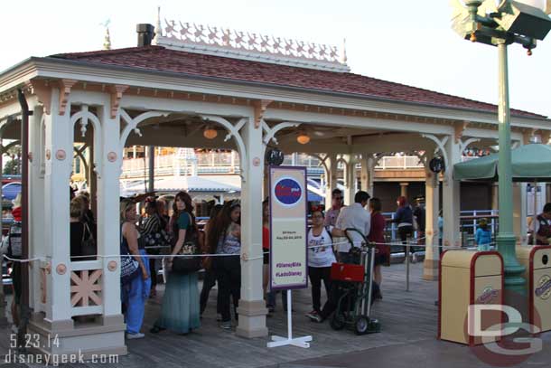 A line to meet characters.  None in sight but assuming it was Woody or Jessie since they tend to be in this area.