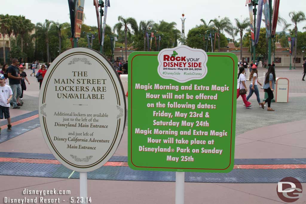 Since the park opened at 6am today no early morning and due to the closing at 6am tomorrow no early morning then either.