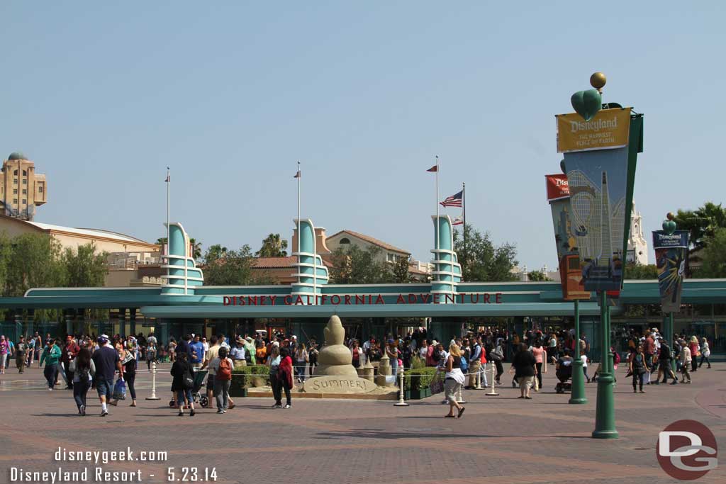 Time to head over to Disney California Adventure.