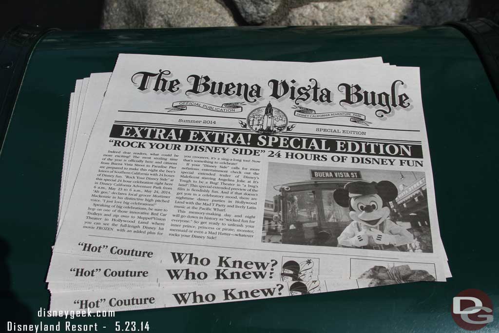 A special edition of the Buena Vista Bugle was on news stands today.