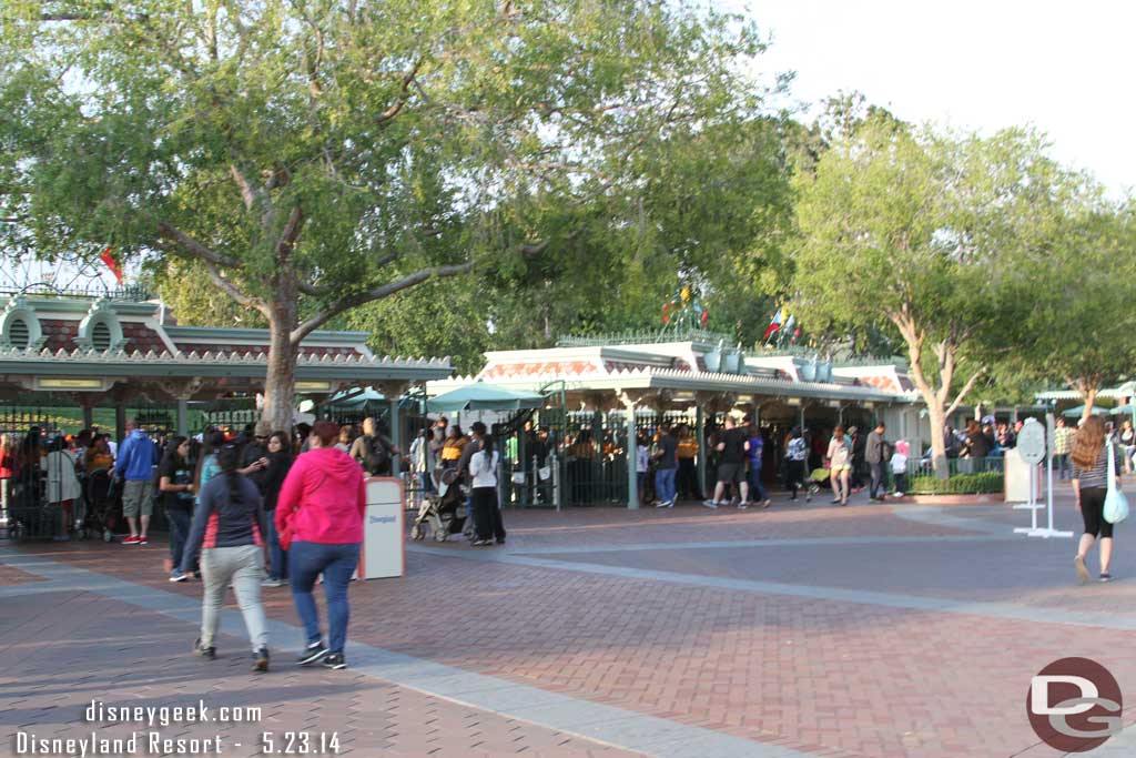 No lines to get into the park right now.