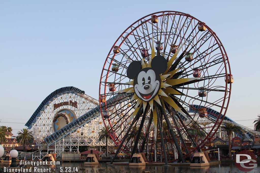 Paradise Pier this evening.