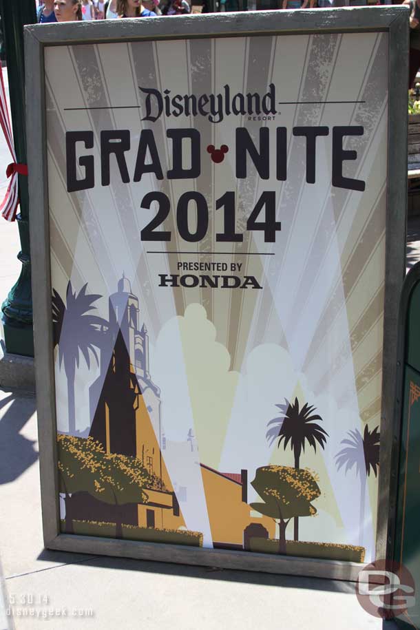 Today was a Grad Nite evening..