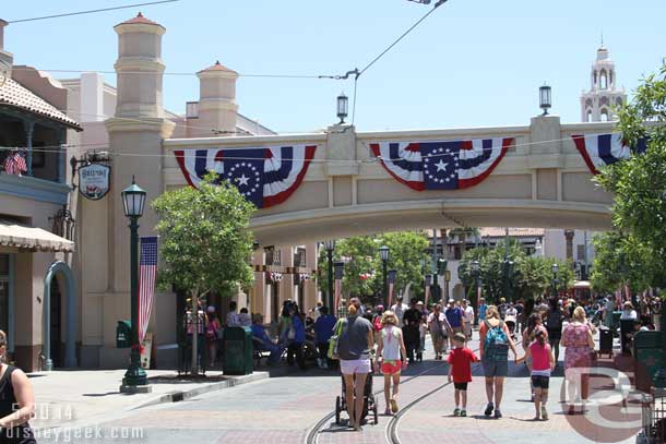 Walking up Buena Vista Street