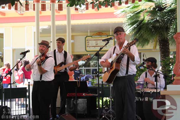 Sligo Rags performing at the Paradise Garden Bandstand