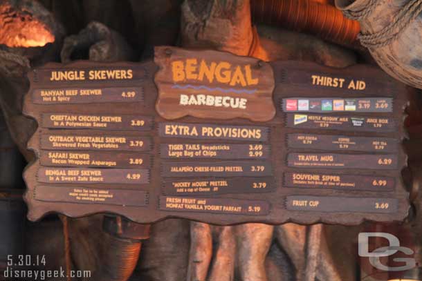 Bengal Barbecue (I really need to learn to stop then take the picture!).