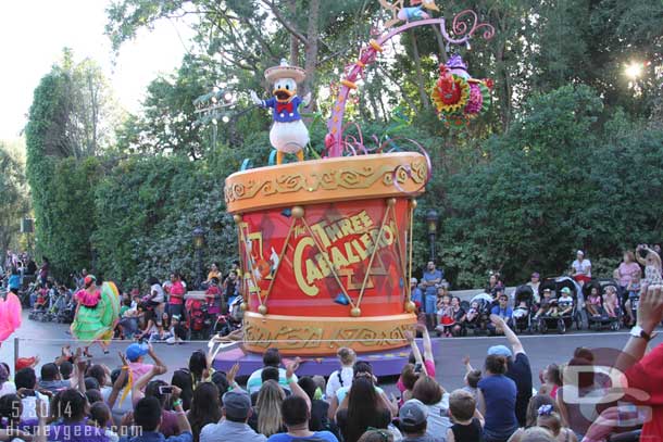 Everyone in front of me sat down, so I was probably 10 rows back and had a perfect view (behind me was the Matterhorn line so I was not blocking anyone).