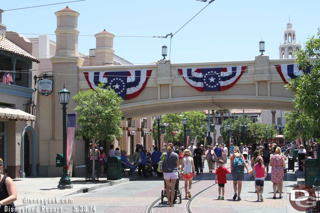 Walking up Buena Vista Street