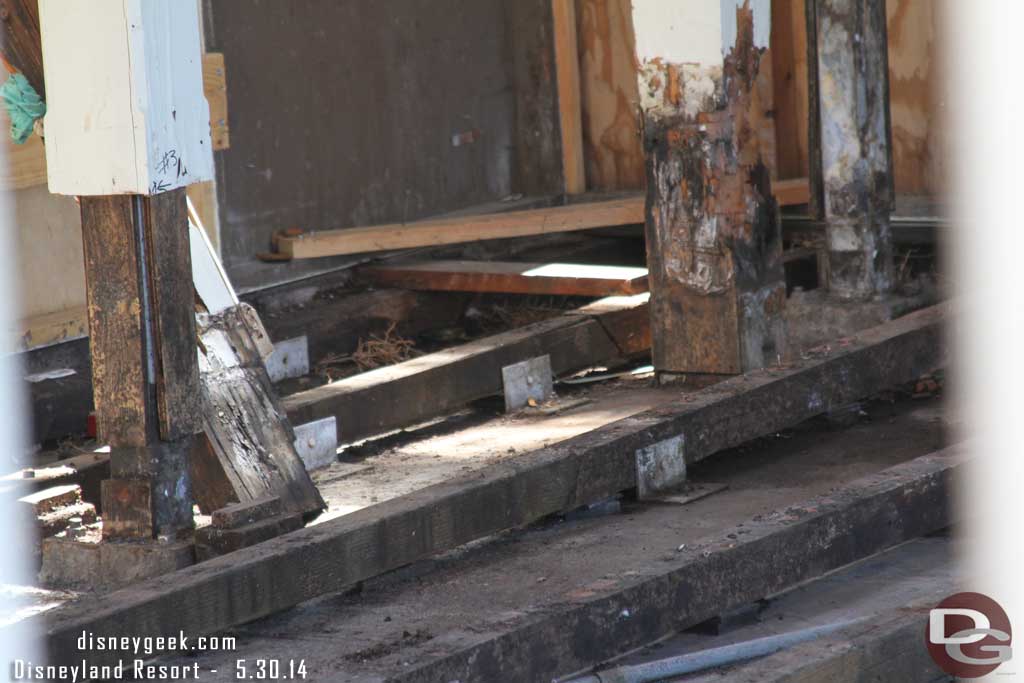 No real visible progress out on the Pier with the gazebo area they are working on.  Here is a look around the wall.