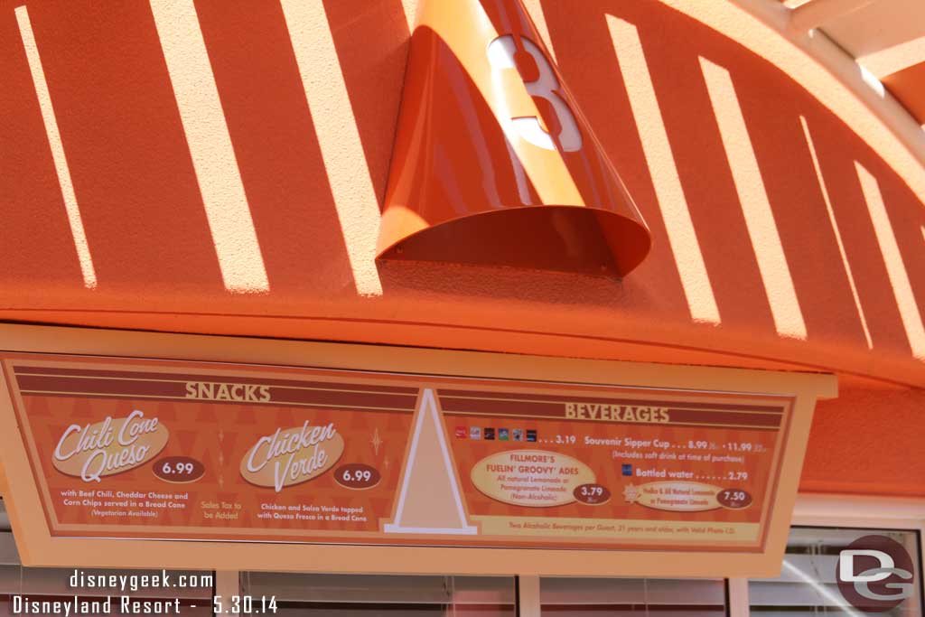 Cozy Cone #3 Menu