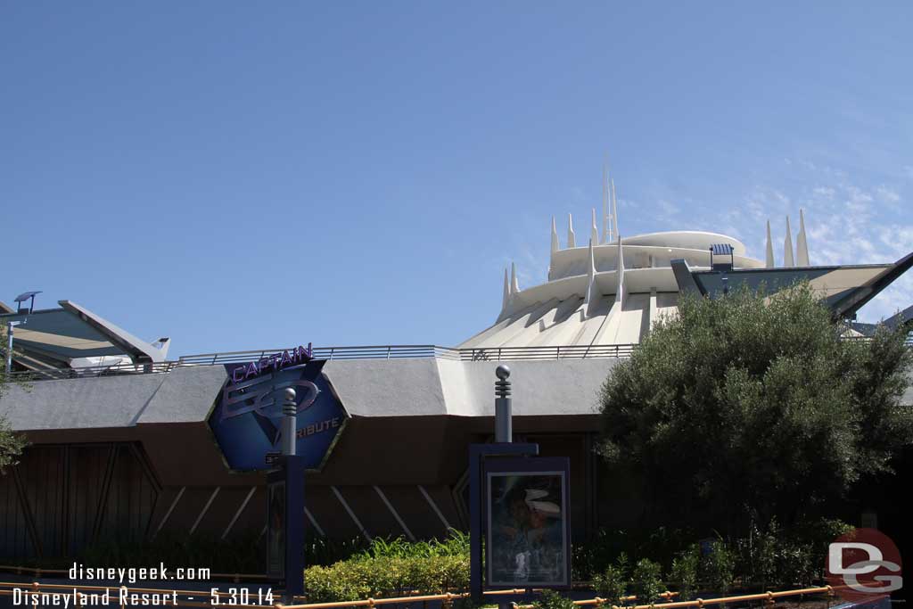 Space Mountain is closed until July.  No signs of work on the exterior.