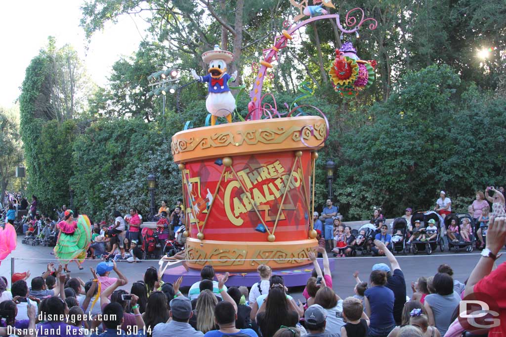 Everyone in front of me sat down, so I was probably 10 rows back and had a perfect view (behind me was the Matterhorn line so I was not blocking anyone).