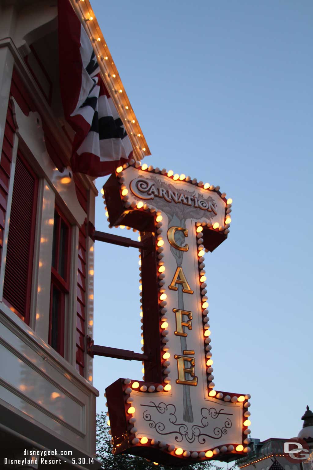 Back to Main Street.. Carnation Cafe sign