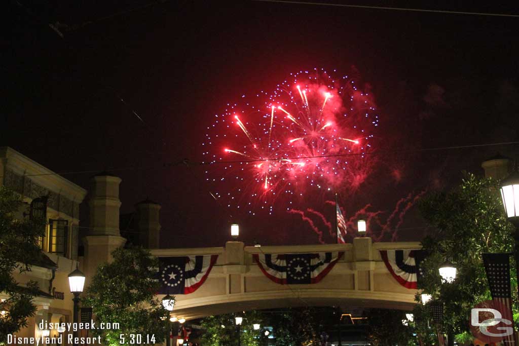 Closing out the evening with Magical from Buena Vista Street.