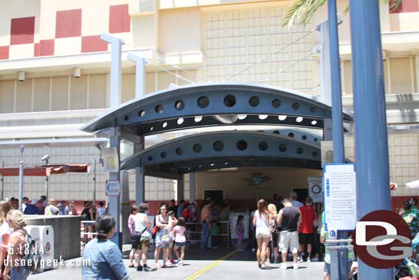 Soarin had a back up of the FastPass line and a small visible Standby line but a posted wait of 80 minutes.  Wonder if only one theater was working?