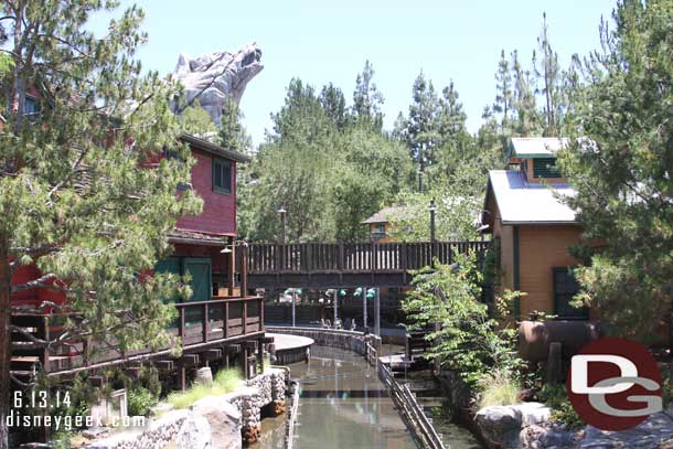 Grizzly River Run reopens next week.  This week some water in the flume.  No signs of activity.