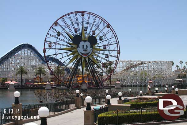 All was quiet/normal out on Paradise Pier this afternoon.