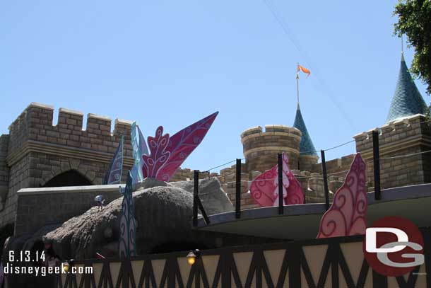 It was confirmed on the Parks Blog this week that Alice in Wonderland will reopen July 4th.  So only a few more weeks.