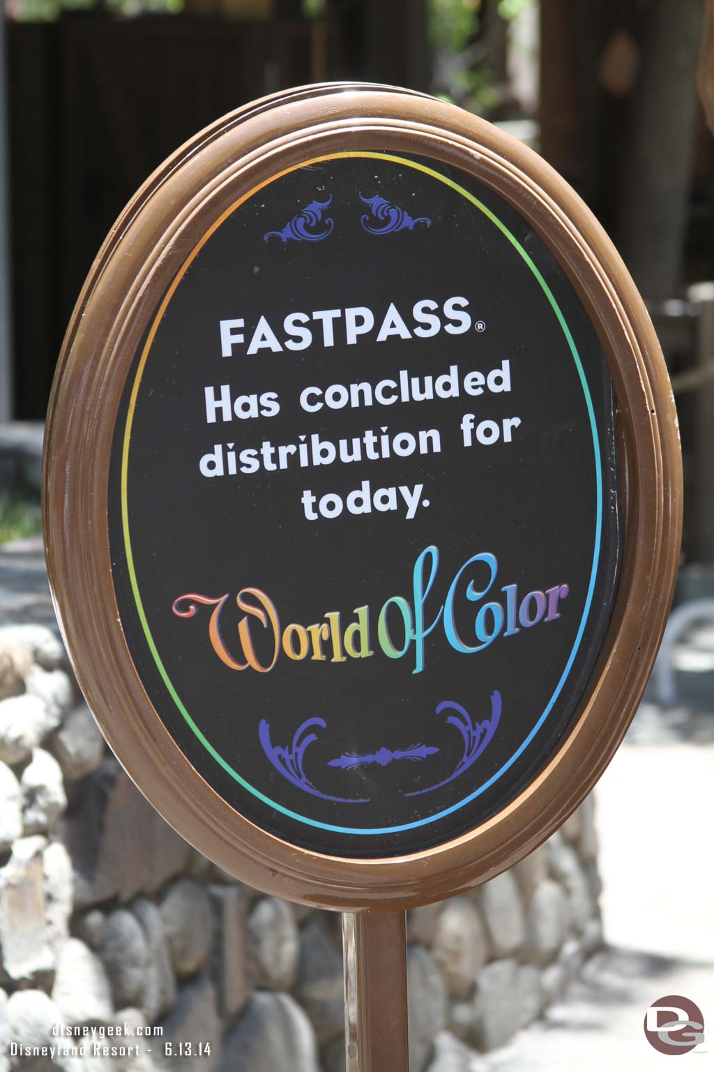 All World of Color FastPasses were gone already.