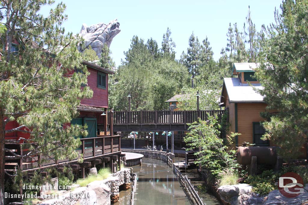 Grizzly River Run reopens next week.  This week some water in the flume.  No signs of activity.