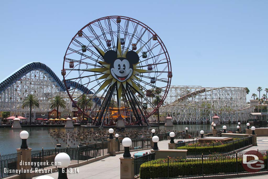 All was quiet/normal out on Paradise Pier this afternoon.