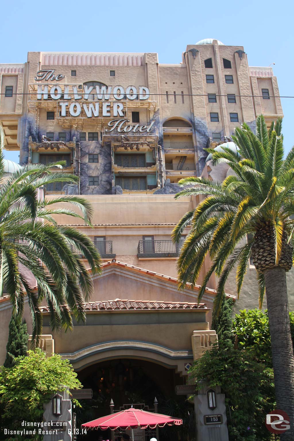 Tower of Terror was not operating when I walked by.