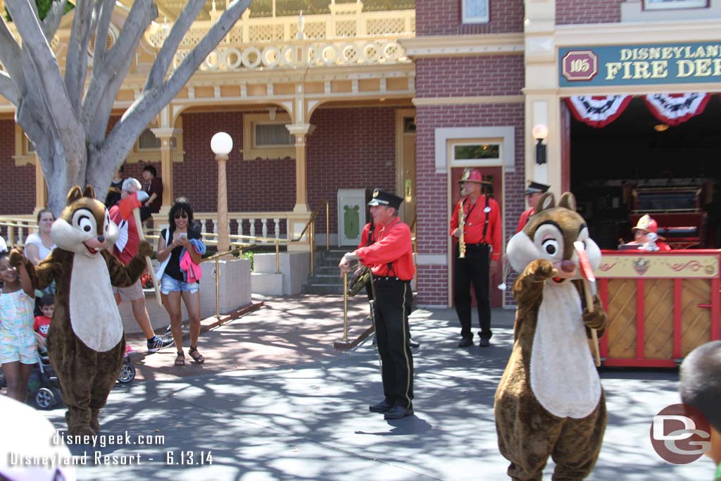 Chip and Dale with the Hook & Ladder Co.