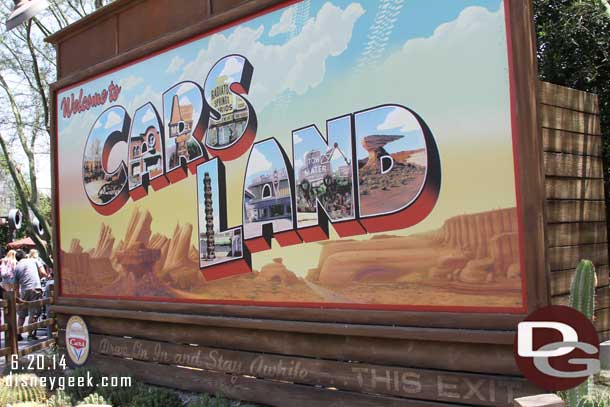 Welcome to Cars Land