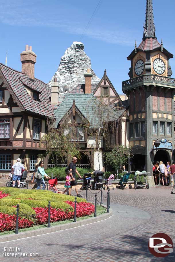 Was passing through Fantasyland and it was not too crowded.  Thought this was a nice shot with the Matterhorn behind Peter Pans Flight.