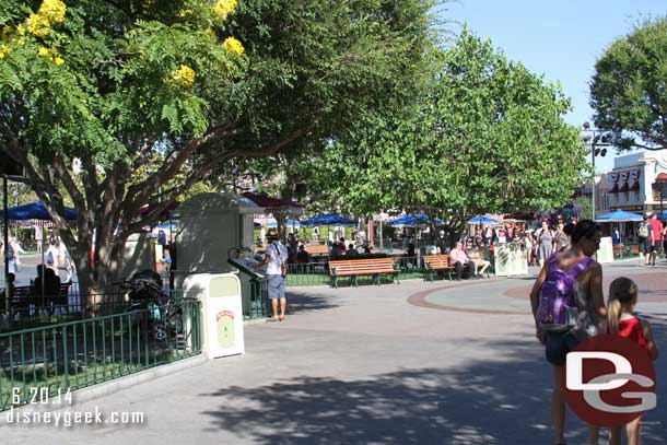 Heading back to Main Street.