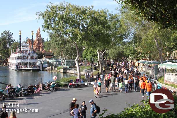 Looking toward Frontierland from the Pirates Bridge