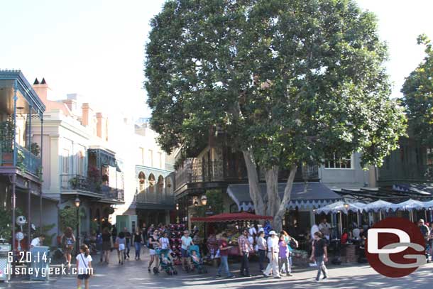 New Orleans Square. Less than a month until Club 33 is to reopen, and assuming that means everything else will be done around then too.