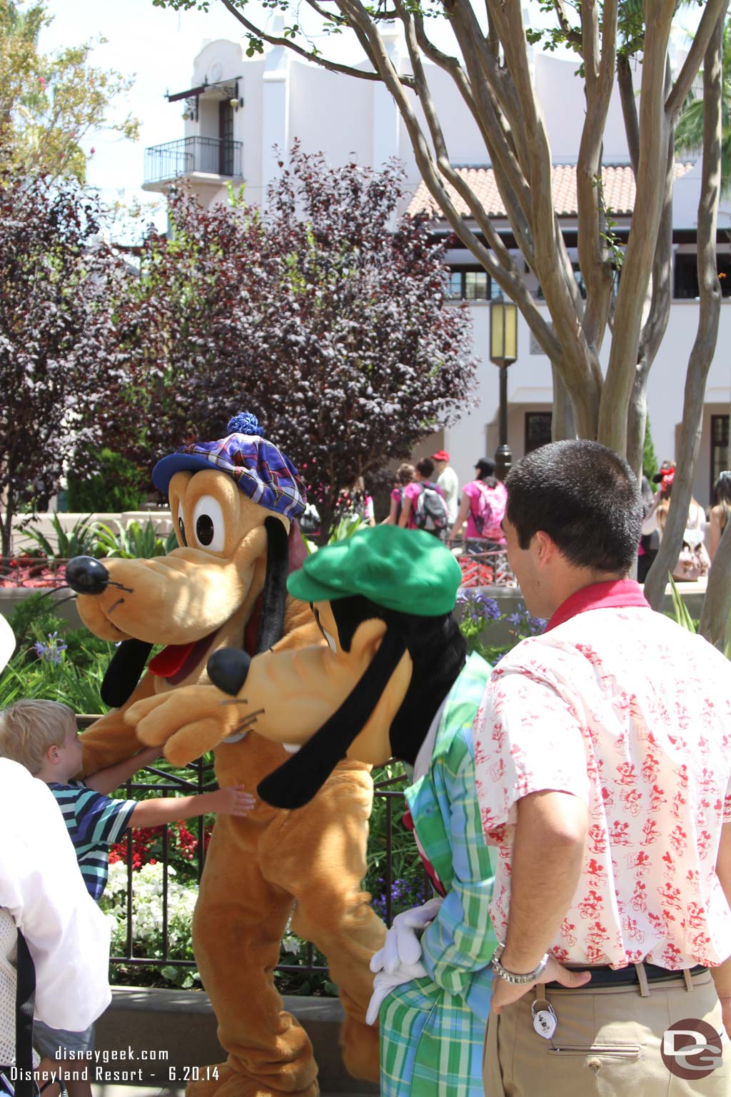 Pluto was out with Goofy.